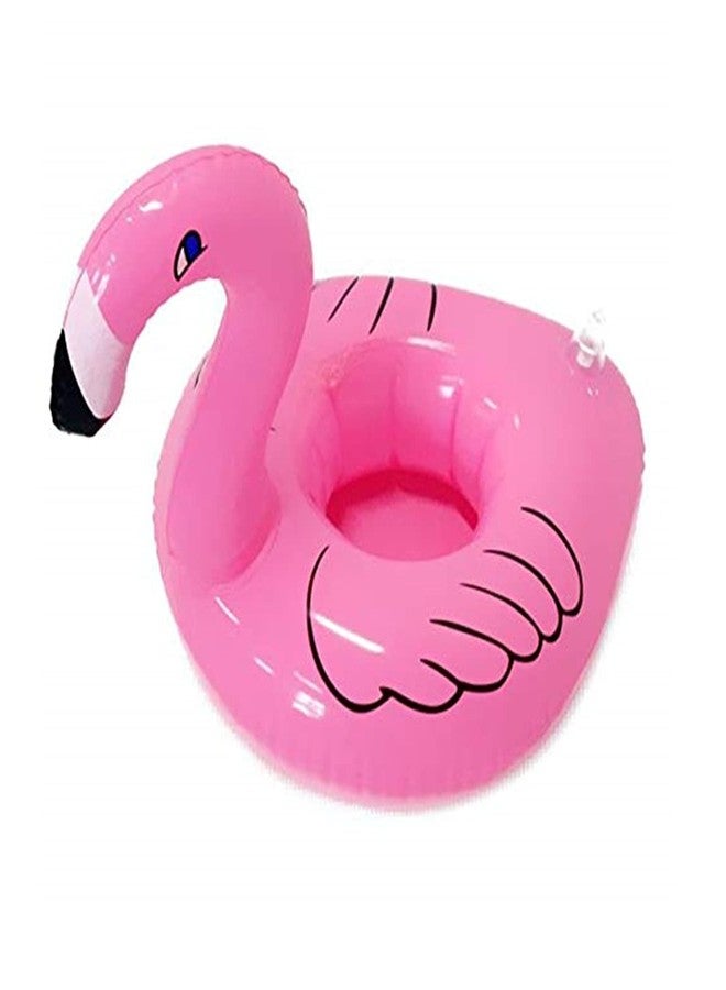 NYRWANA Inflatable Flamingo Pink Coasters Coke Cup Drink Holder, 12 Pieces (Free Air Pump) - Image 2